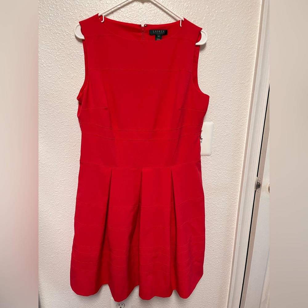 Ralph Lauren Vibrant Red pink Dress